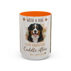 Bernese Mountain Dog Mug - "Stay Pawsitive, Cuddle Often" Accent Coffee Cup