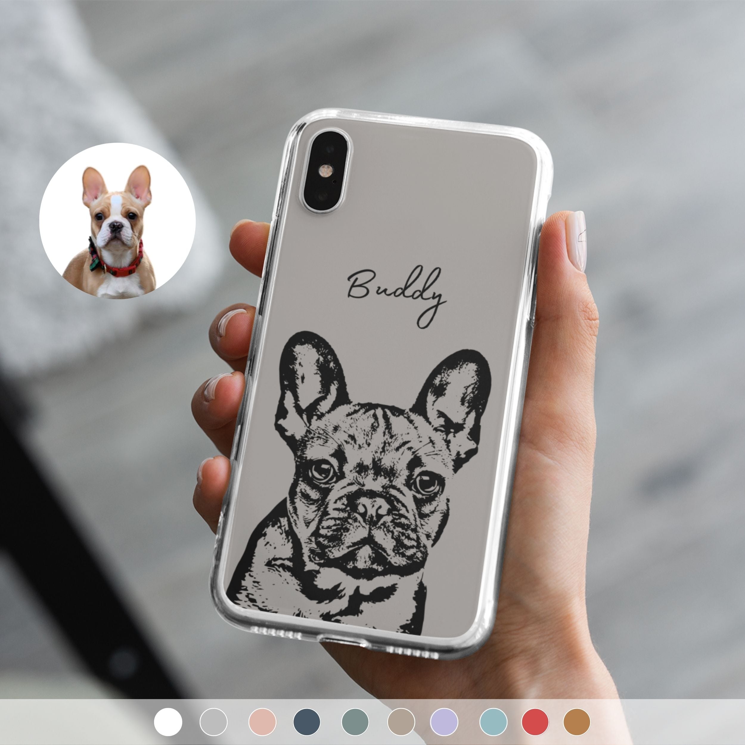 Custom Pet Phone Case - Pet Photo + Name