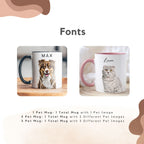 Custom Pet Color Mug - Pet Photo + Name