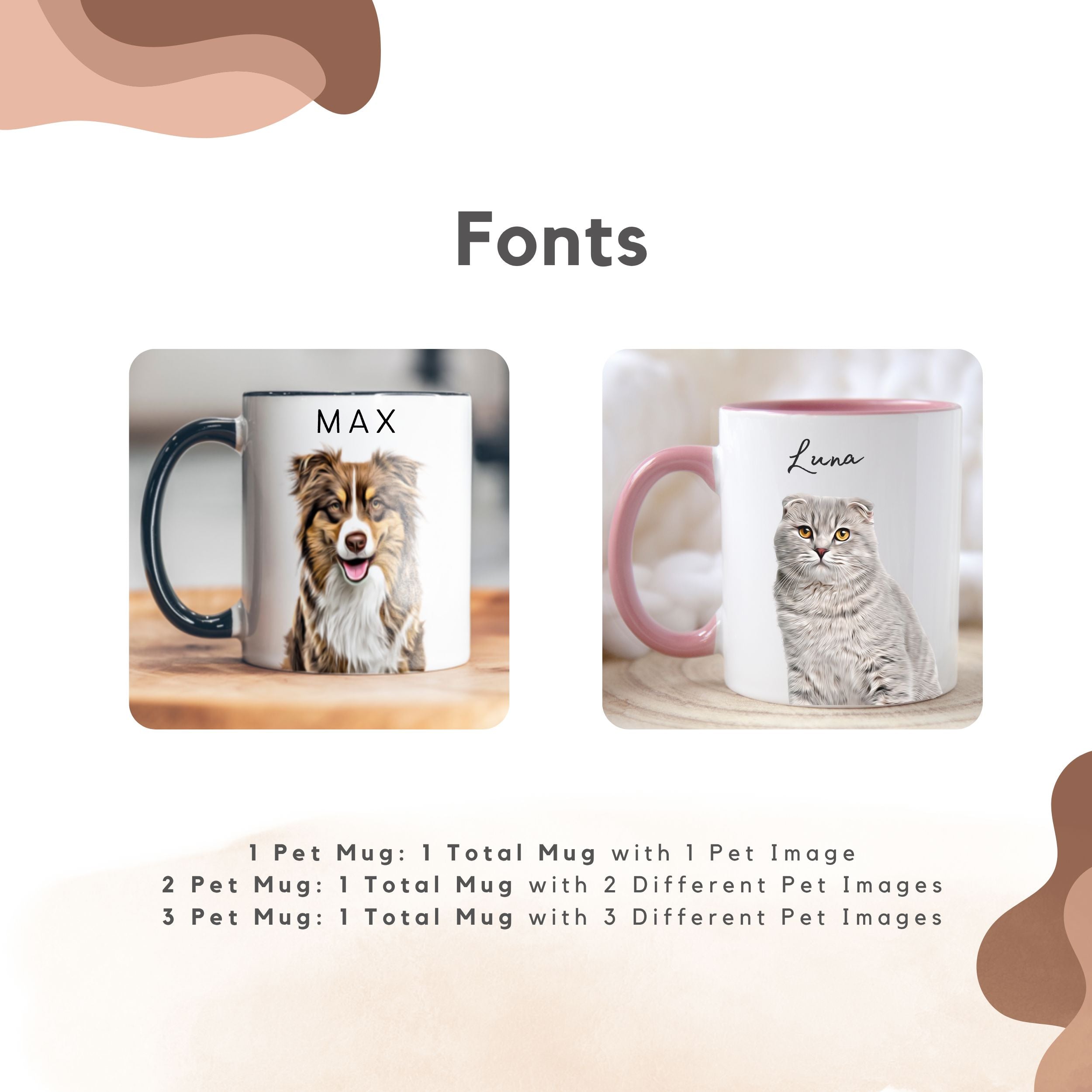 Custom Pet Color Mug - Pet Photo + Name