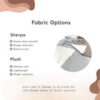 Custom Patterned Pet Color Blanket - Pet Photo + Name