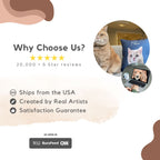 Custom Pet Pillow - Pet Photo + Name