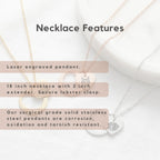 Custom Pet Heart Cutout Engraved Necklace - Pet Face