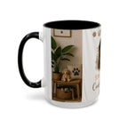 Bernese Mountain Dog Mug - "Stay Pawsitive, Cuddle Often" Accent Coffee Cup