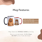Custom Pet Color Mug - Pet Photo + Name