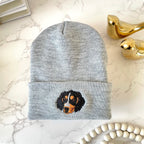 Custom Embroidered Pet Beanie - Pet Photo