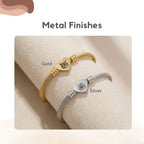 Custom Pet Heart Cuff Engraved Bracelet - Pet Face