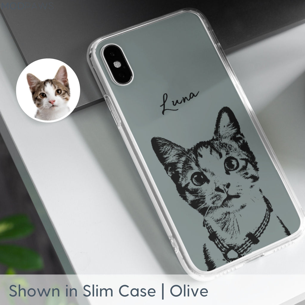 Custom Pet Phone Case - Pet Photo + Name