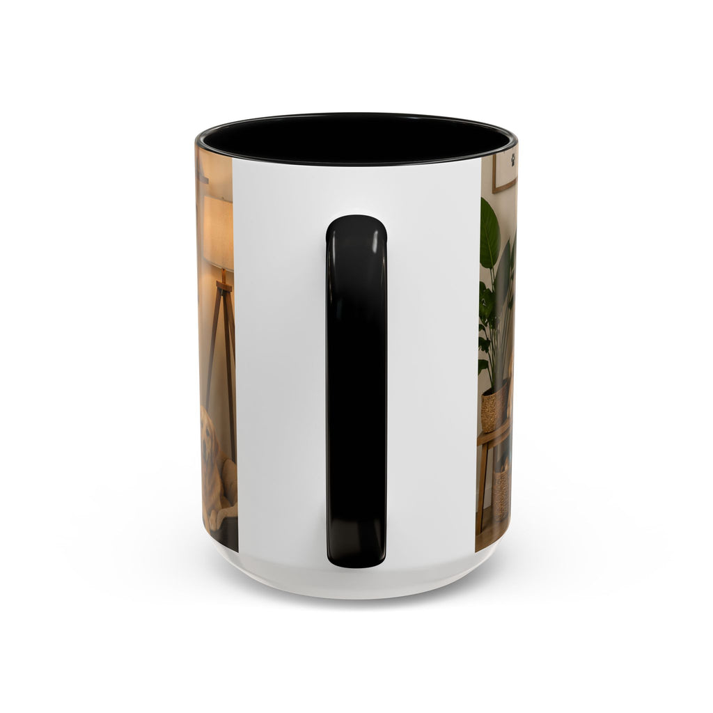 Bernese Mountain Dog Mug - "Stay Pawsitive, Cuddle Often" Accent Coffee Cup