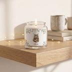Custom Watercolor Floral Pet Memorial Gift Box with Candle & Blanket