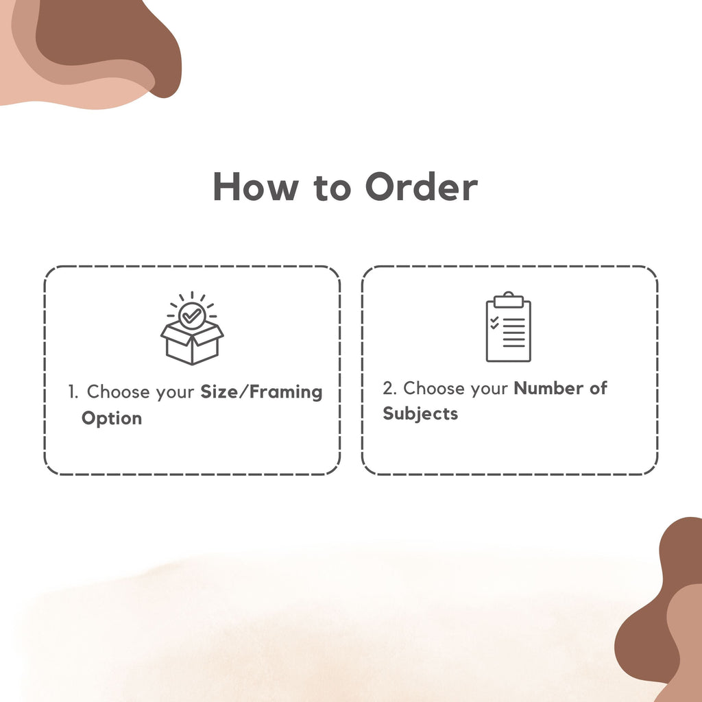 Custom Watercolor Mother's Day Pet Portrait - Woman + Pet Photo