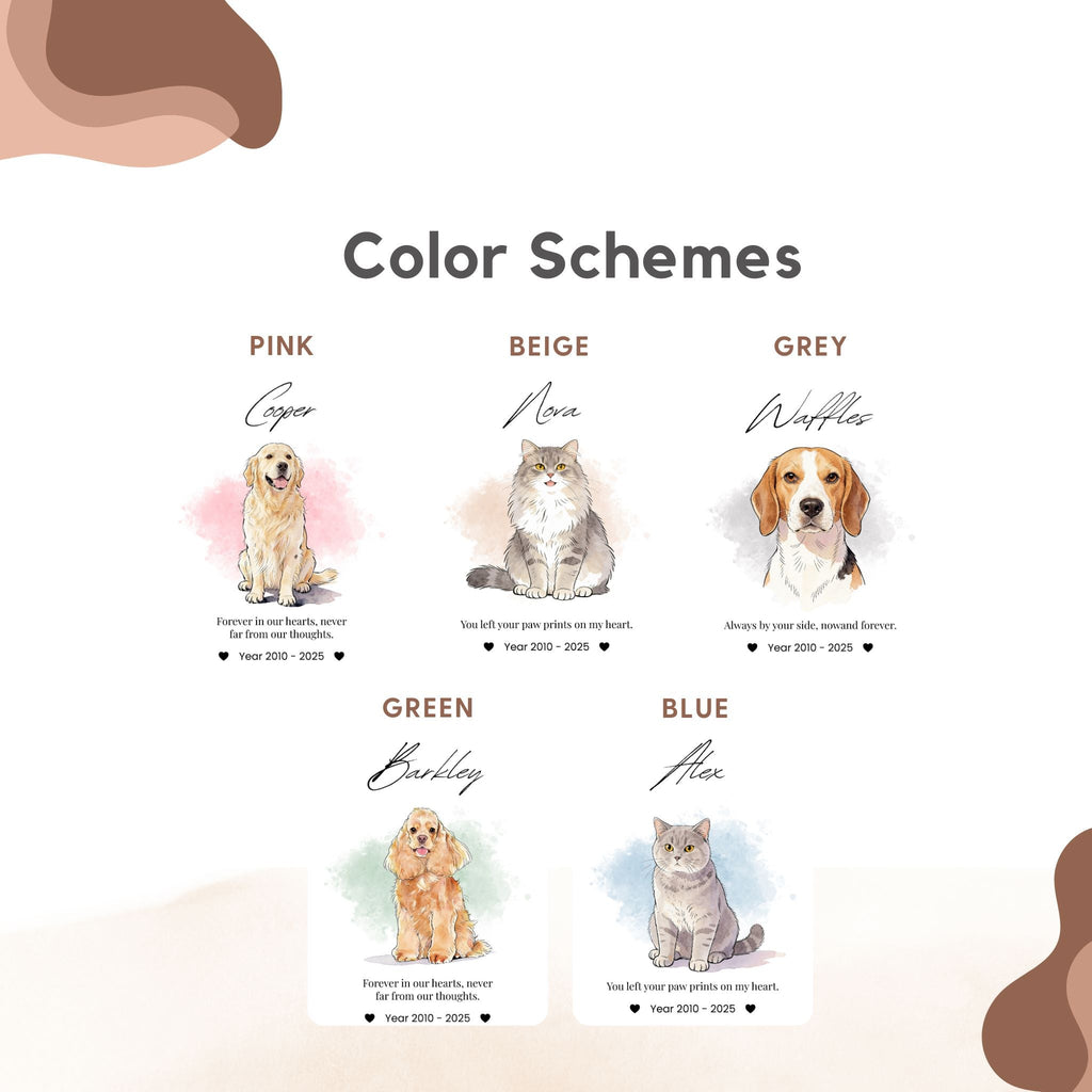 Custom Pet Memorial Acrylic Photo Block - Pet Photo + Name
