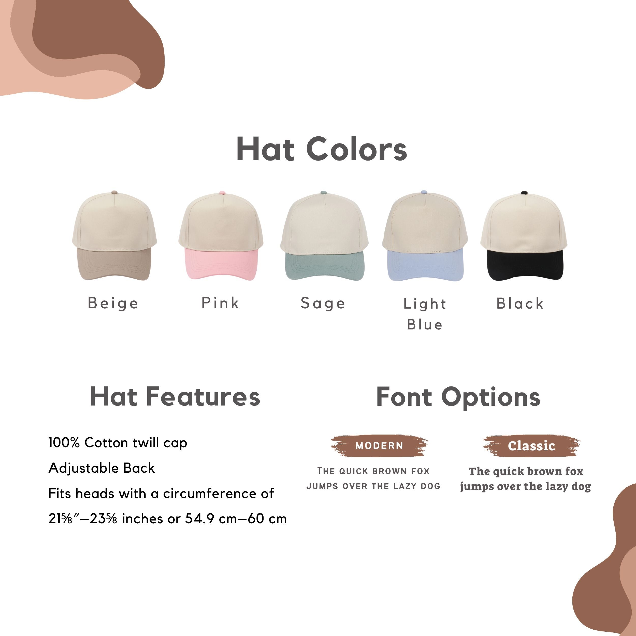 Custom Embroidered Pet Two-Tone 5 Panel Cap Using Pet Photo + Name