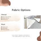 Custom Pet Striped Color Blanket - Pet Photo + Name