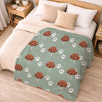 Custom Patterned Pet Color Blanket - Pet Photo + Name