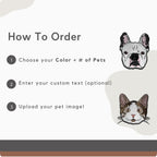 Custom Embroidered Pet Beanie - Pet Photo
