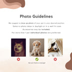 Custom Embroidered Pet Two-Tone 5 Panel Cap Using Pet Photo + Name
