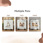 Custom Pet Memorial Slate Plaque Stone - Pet Photo + Name