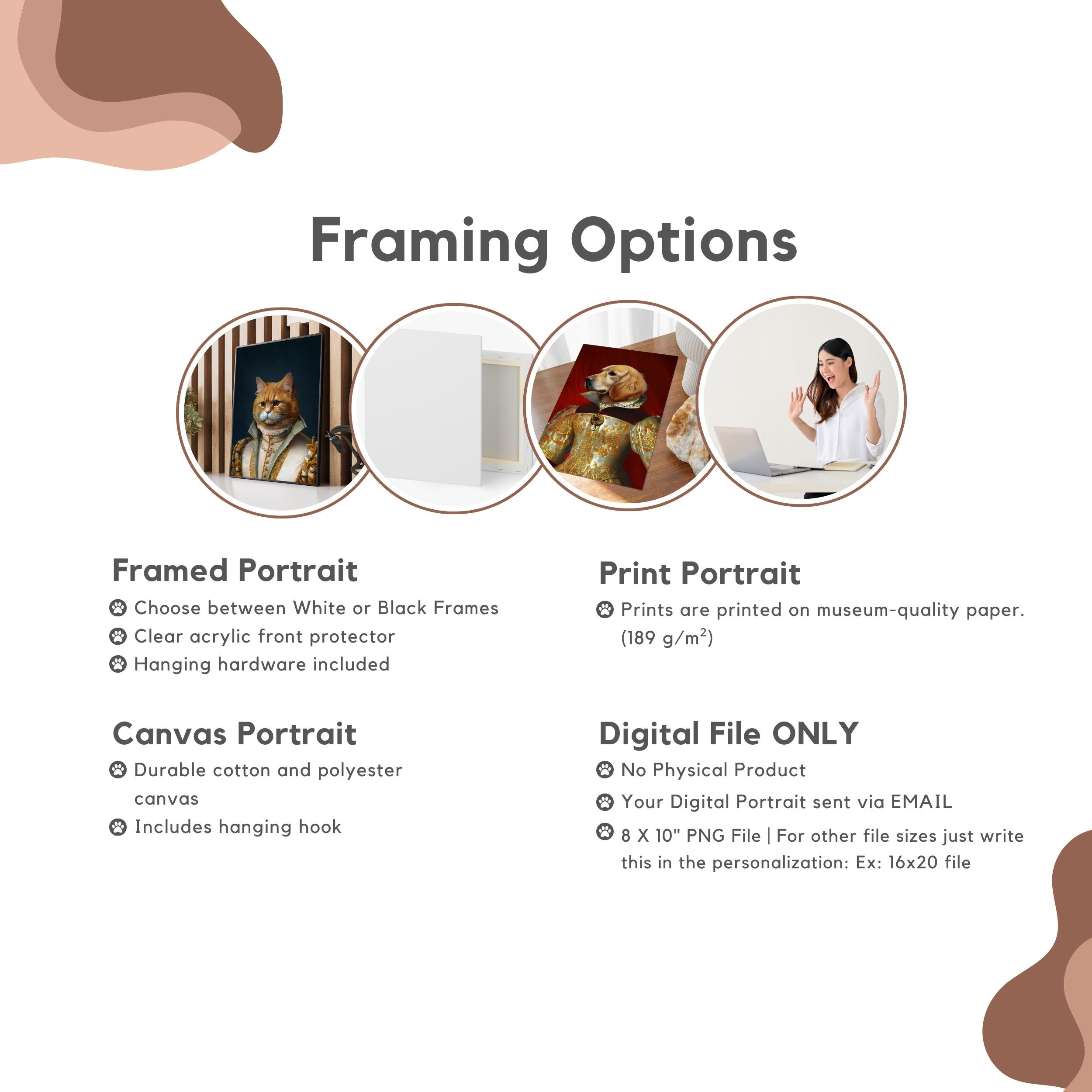 Custom Royal Pet Portraits - Pet Photo