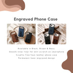 Custom Pet Photo Engraved Phone Case  - Pet Photo + Name