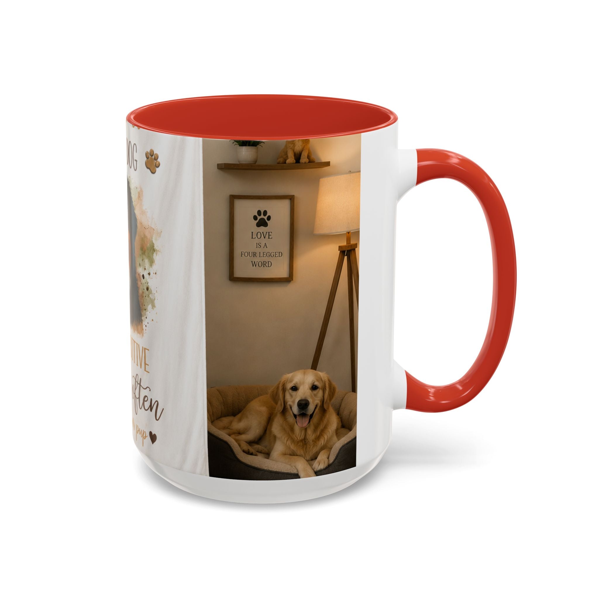 Bernese Mountain Dog Mug - "Stay Pawsitive, Cuddle Often" Accent Coffee Cup