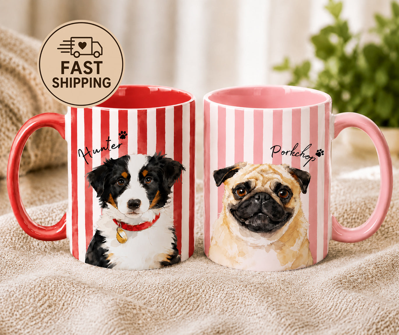 Bernese Mountain Dog Mug - "Stay Pawsitive, Cuddle Often" Accent Coffee Cup