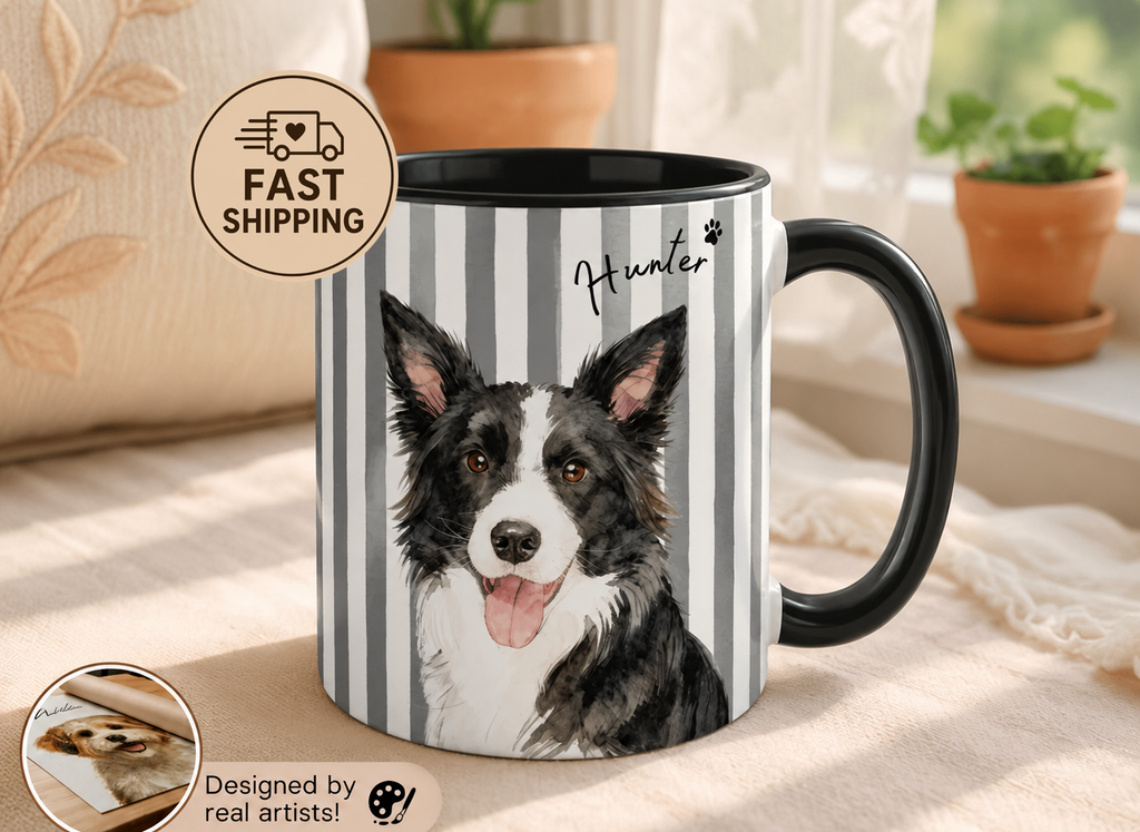Bernese Mountain Dog Mug - "Stay Pawsitive, Cuddle Often" Accent Coffee Cup
