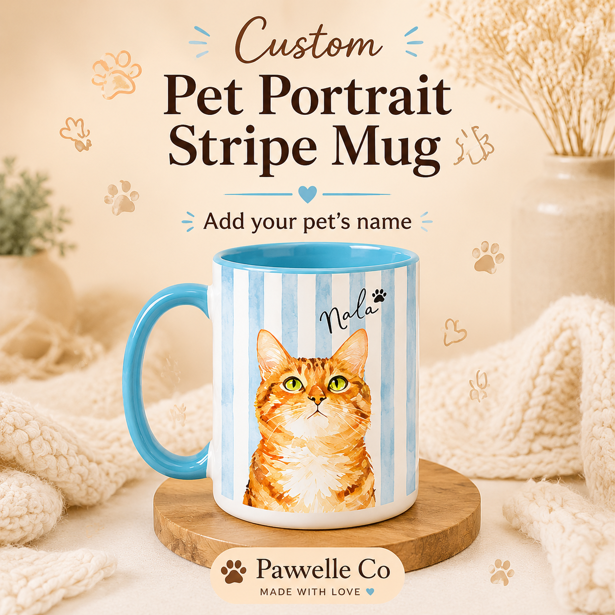 Bernese Mountain Dog Mug - "Stay Pawsitive, Cuddle Often" Accent Coffee Cup
