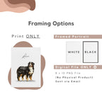Custom Watercolor Pet Portrait - Pet Photo + Name