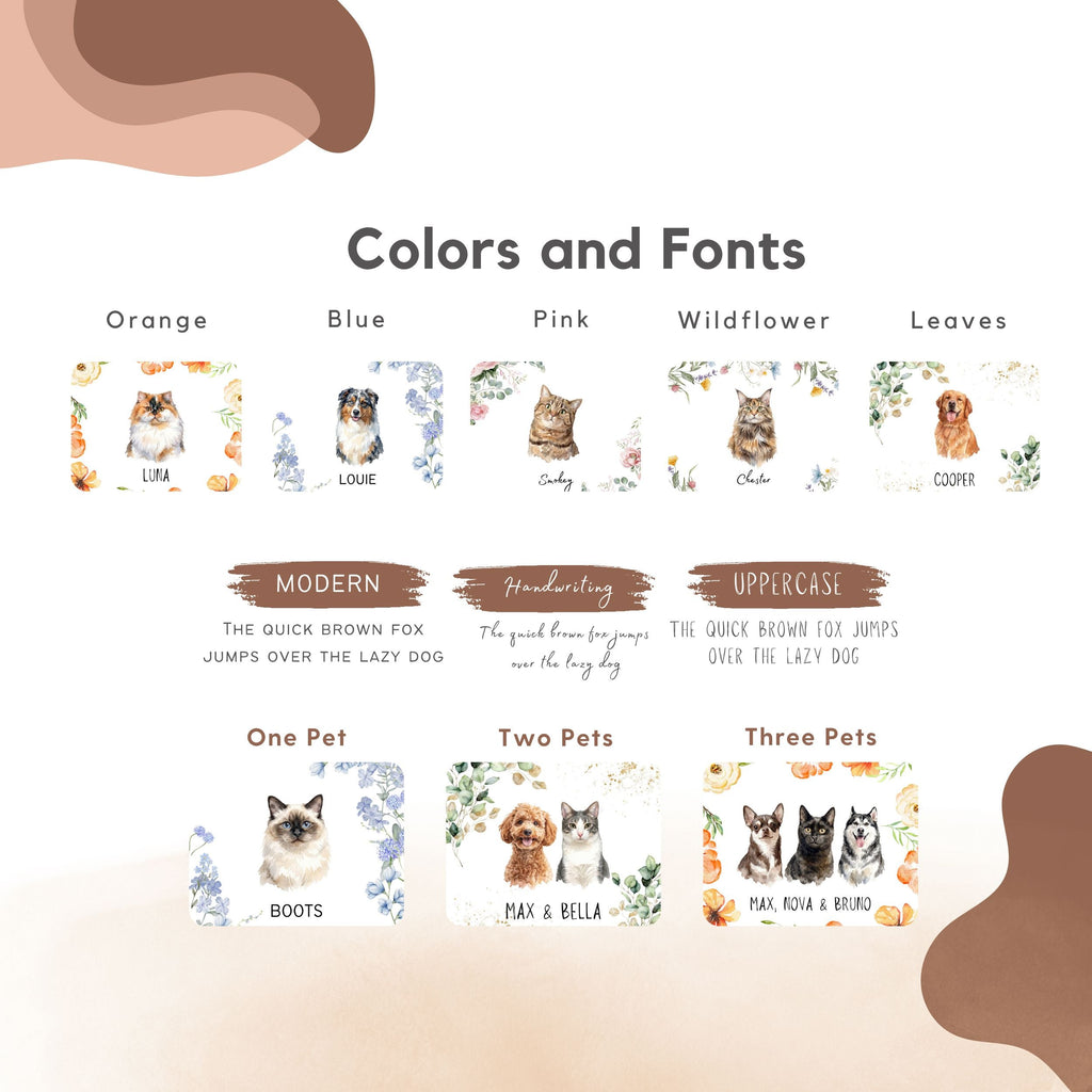 Custom Watercolor Floral Pet Memorial Gift Box with Candle & Blanket