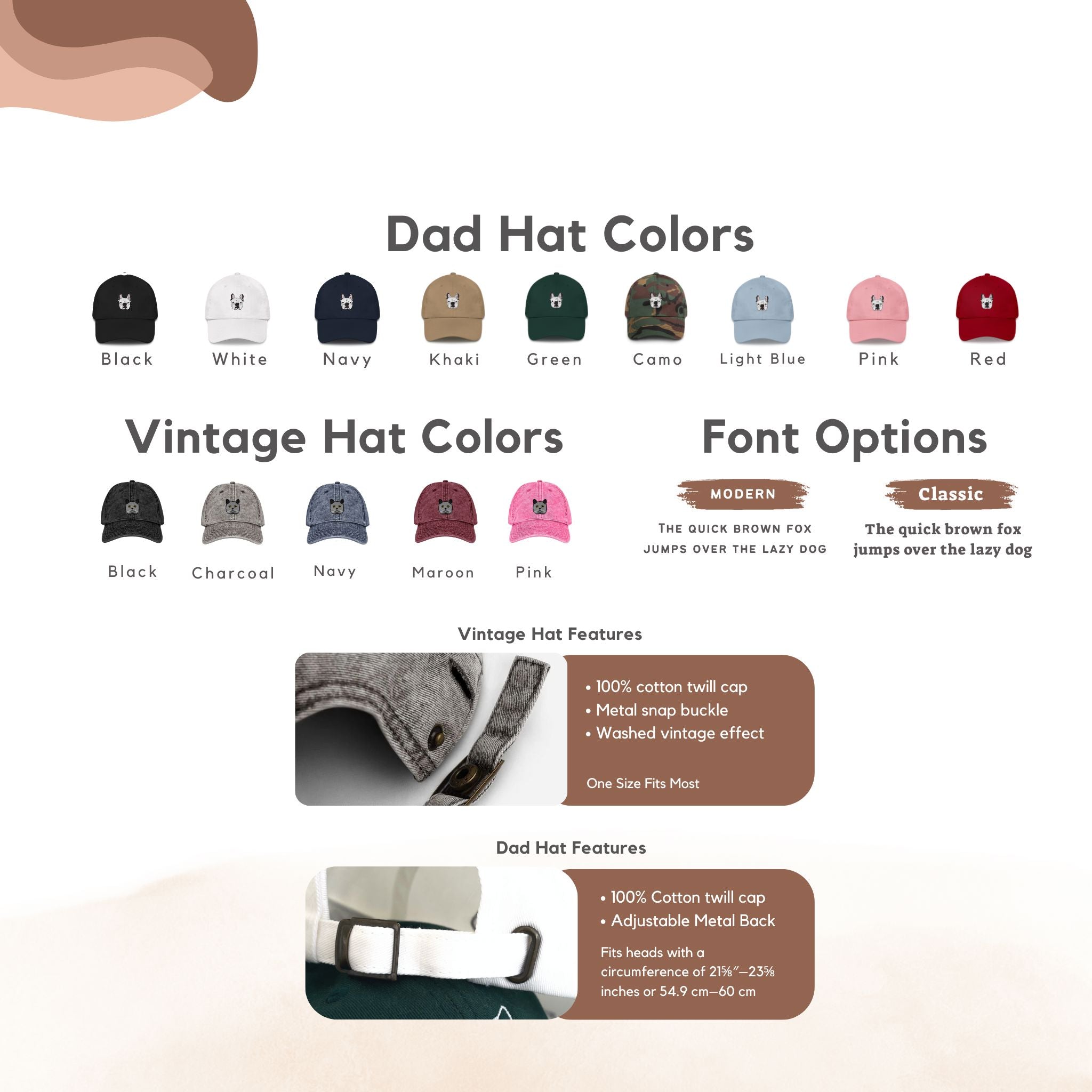 Custom Embroidered Pet Hat  - Pet Photo