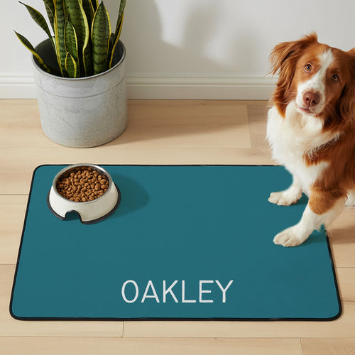 Custom Color Pet Mat - Pet Photo + Name