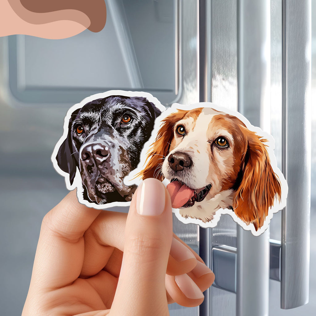 Custom Pet Magnet - Pet Photo + Name