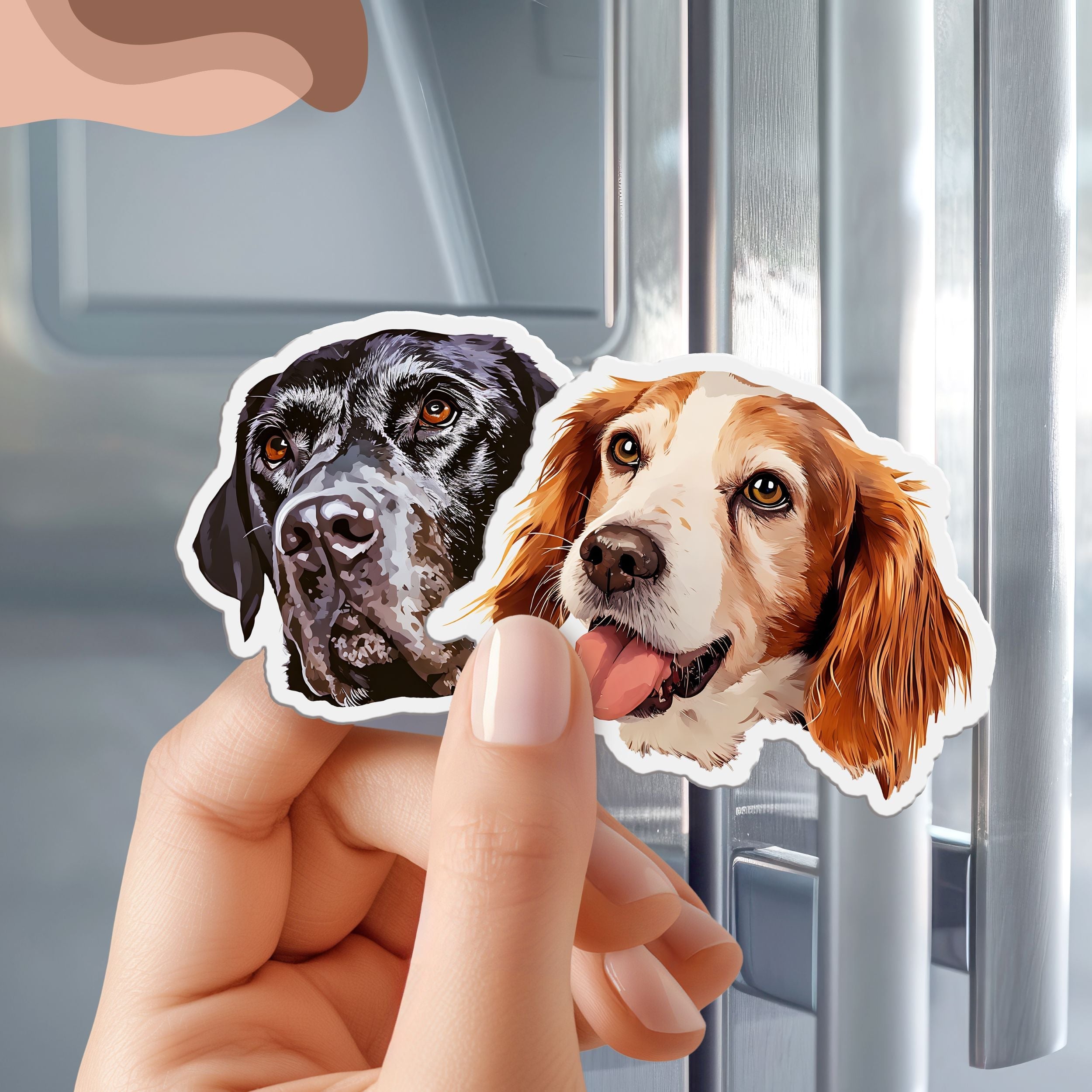Custom Pet Magnet - Pet Photo + Name