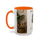 Bernese Mountain Dog Mug - "Stay Pawsitive, Cuddle Often" Accent Coffee Cup