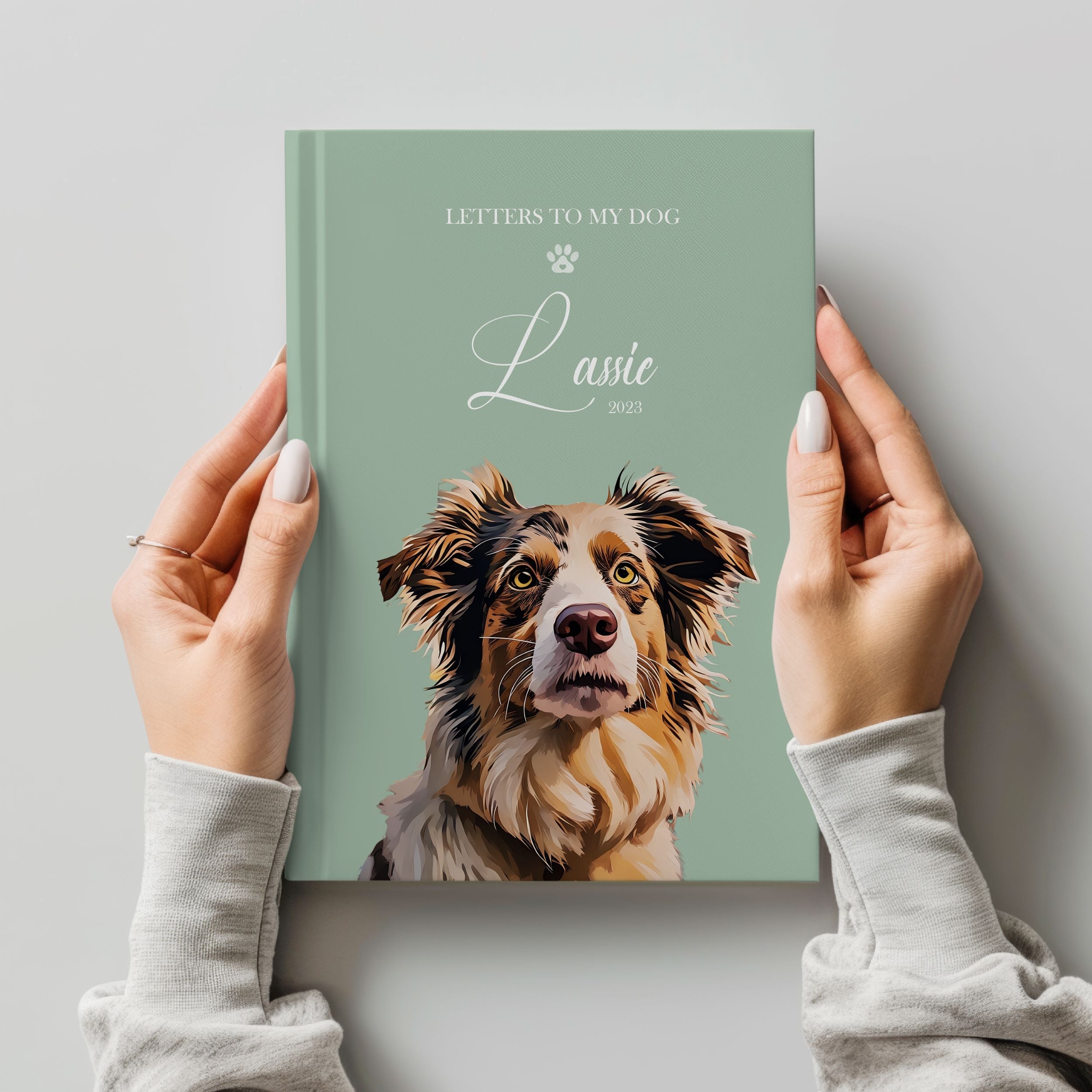 Custom Hardcover Journal with Pet Photo + Name