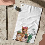 Custom Pet Golf Towel - Pet Photo + Name