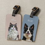 Custom Pet Luggage Tag Using Pet Photo + Name