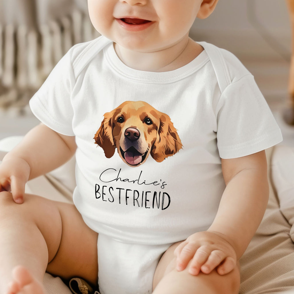 Custom Pet Baby Bodysuit - Pet Photo + Name