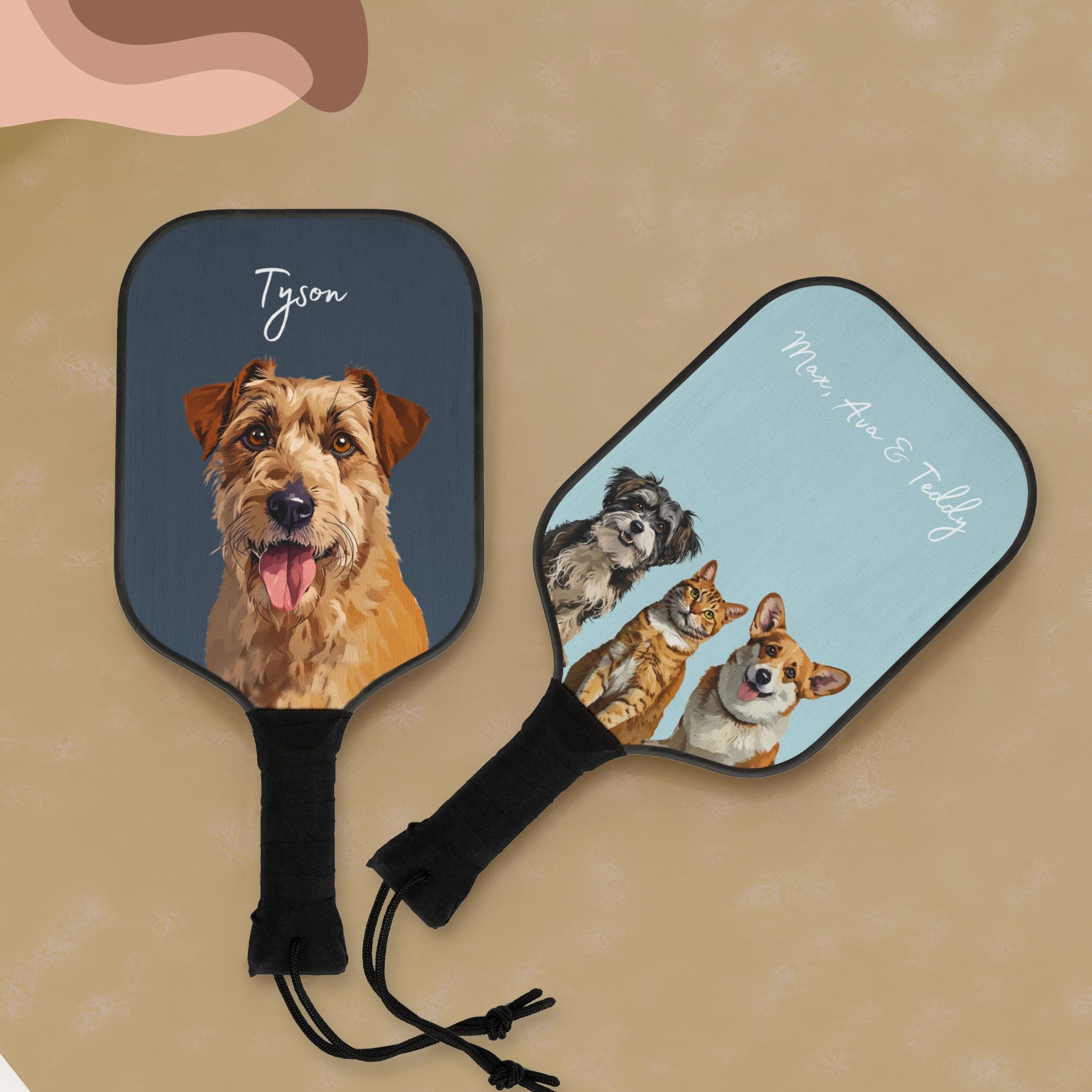 Custom Pet Pickleball Kit - Pet Photo + Name
