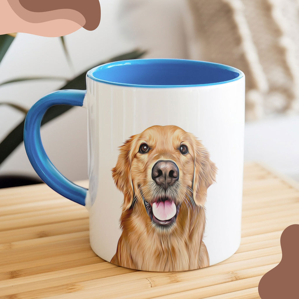 Custom Pet Color Mug - Pet Photo + Name