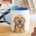 Custom Pet Color Mug - Pet Photo + Name
