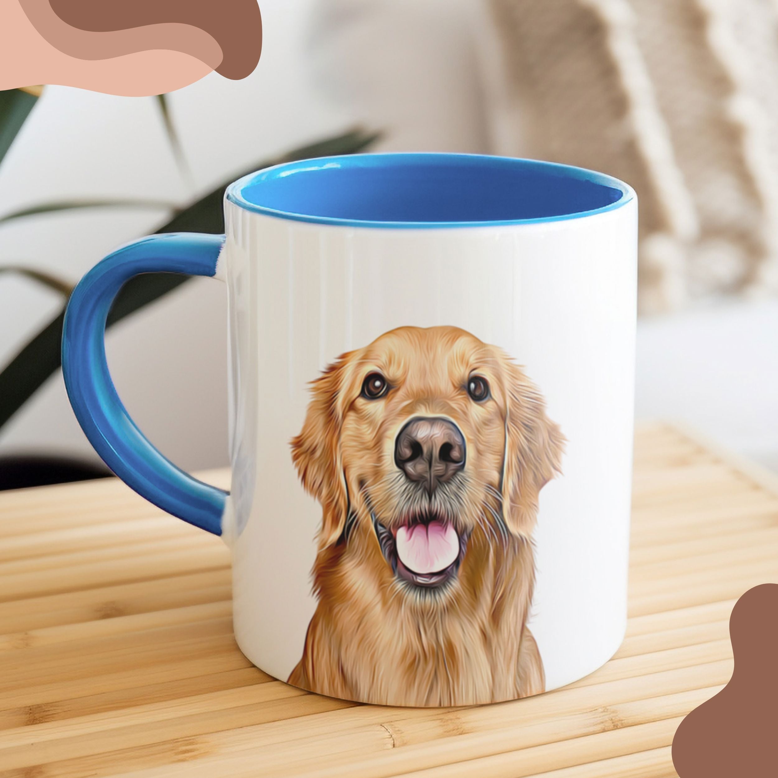 Custom Pet Color Mug - Pet Photo + Name