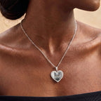 Custom Pet Photo Heart Necklace - Pet Face