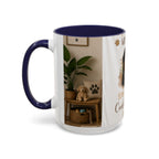 Bernese Mountain Dog Mug - "Stay Pawsitive, Cuddle Often" Accent Coffee Cup