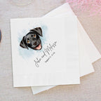 Custom Pet Cocktail Napkins - Pet Photo + Name