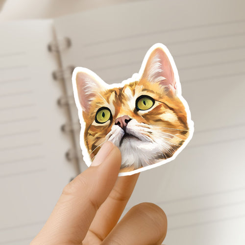 Custom Color Pet Sticker - Pet Photo