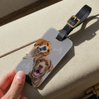 Custom Pet Luggage Tag Using Pet Photo + Name