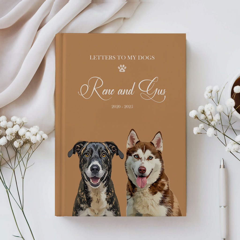 Custom Hardcover Journal with Pet Photo + Name