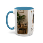 Bernese Mountain Dog Mug - "Stay Pawsitive, Cuddle Often" Accent Coffee Cup